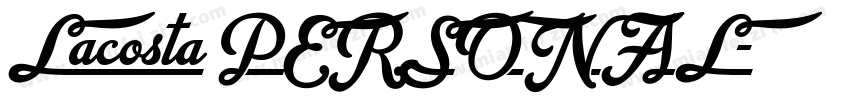 Lacosta PERSONAL字体转换